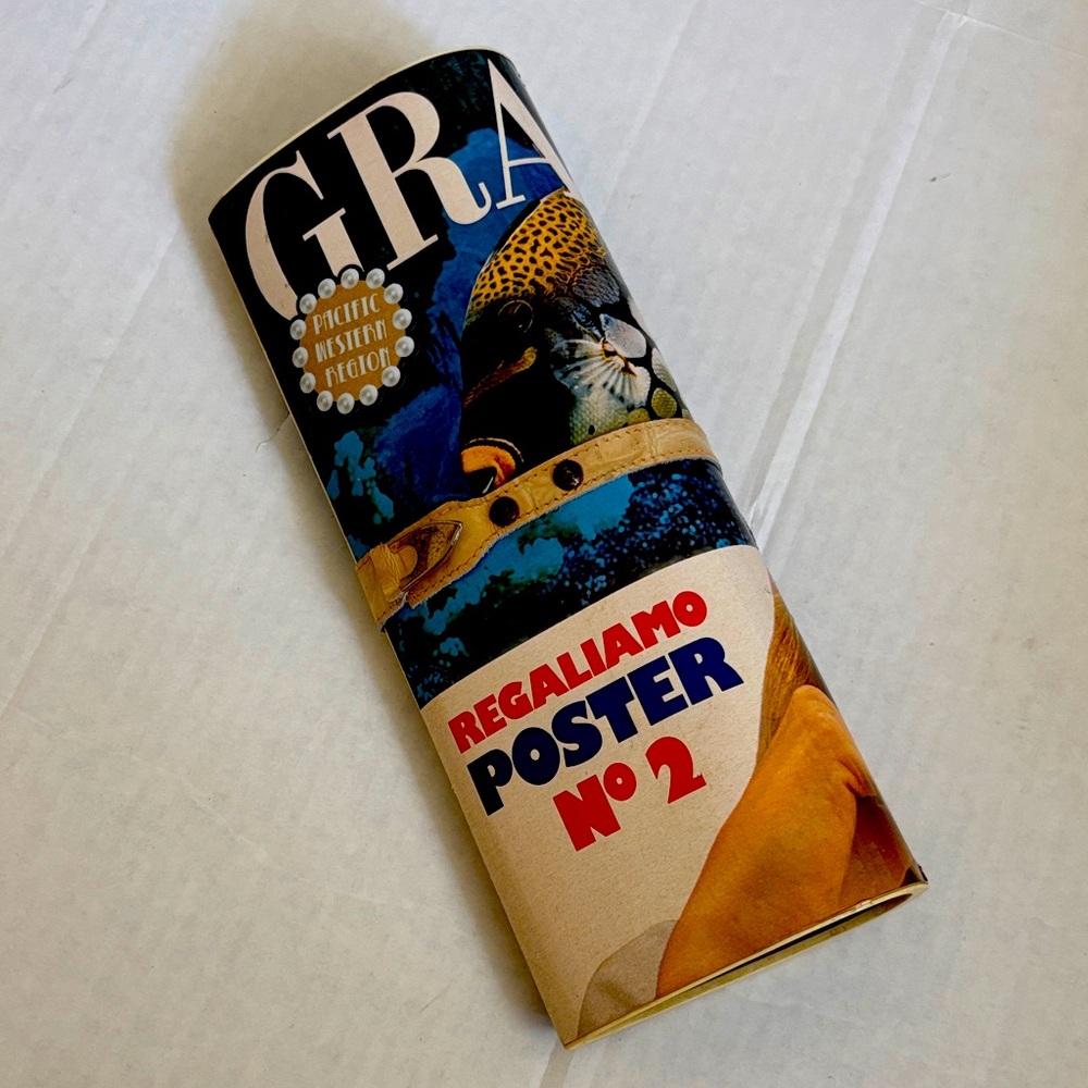 Vintage magazine clutch purse